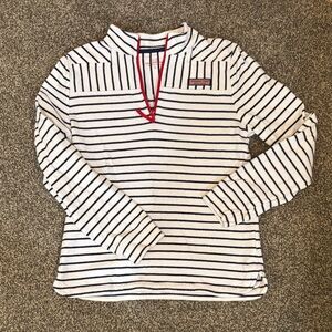 Vineyard Vines Girl’s Striped Quarter-Zip Pullover